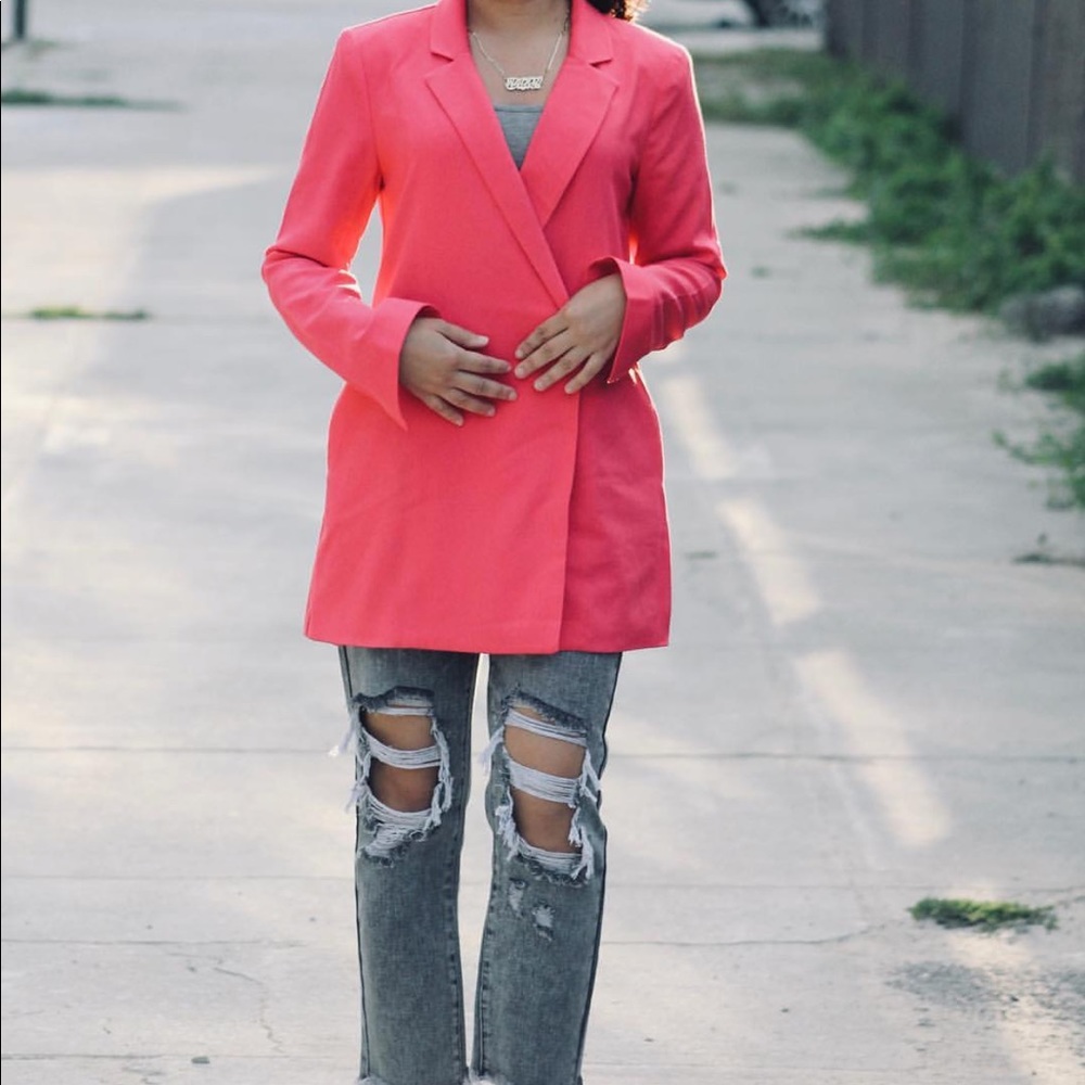 Fuchsia Pink Blazer